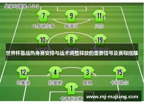 世界杯备战热身赛安排与战术调整释放的重要信号及赛程提醒